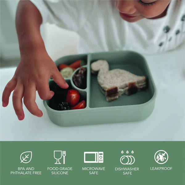 noüka Medium Silicone Sealed Lunch Box (Leaf)