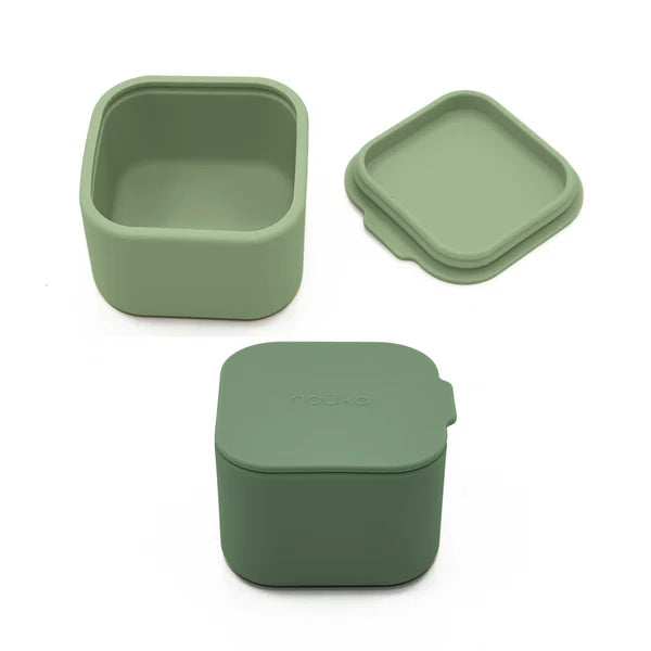 noüka Mini Snack Cups 2Pk (Leaf/Fern)