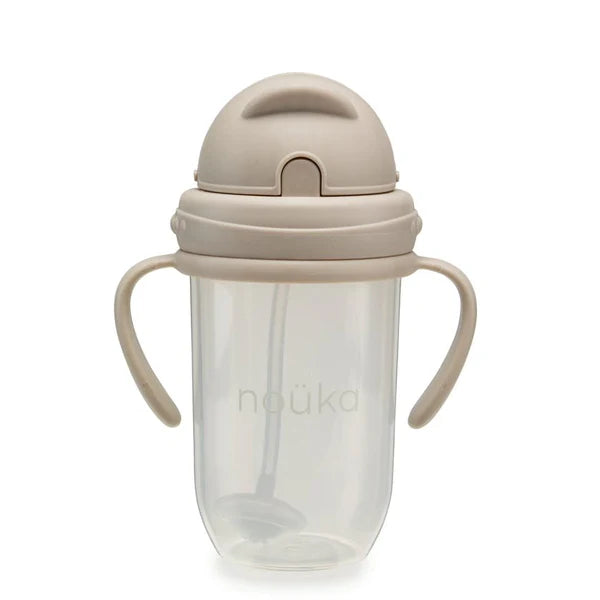 noüka Non-Spill Weighted Straw Cup 9oz (Soft Sand)