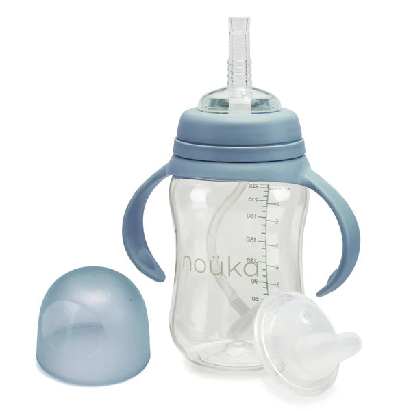 noüka Transitional Sippy/Weighted Straw Cup (Wave)