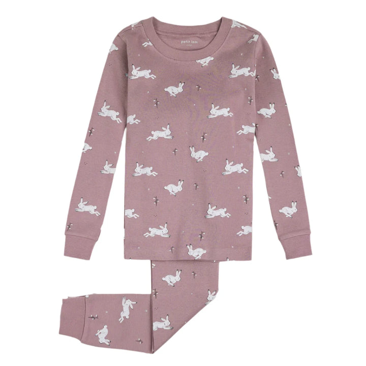 Petit Lem 16Q03 PJ Set (Winter Hare)