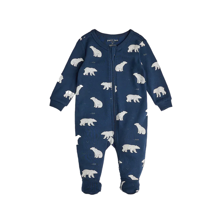 Petit Lem 17P04 Sleeper (Polar Bear on Deep Blue)