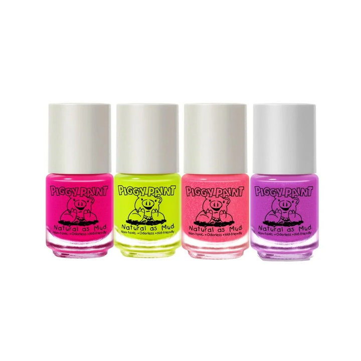 Piggy Paint Water-Based Nail Polish Set (Neon Box)