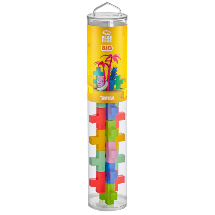 Plus Plus BIG Tube 15-Piece (Tropical)