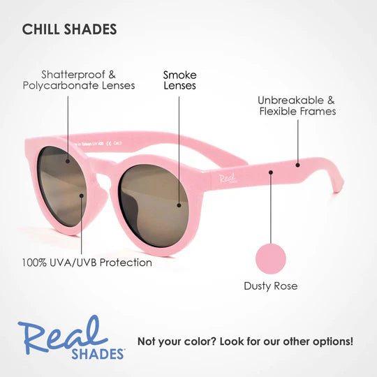 Real Shades Chill Sunglasses (Dusty Rose)