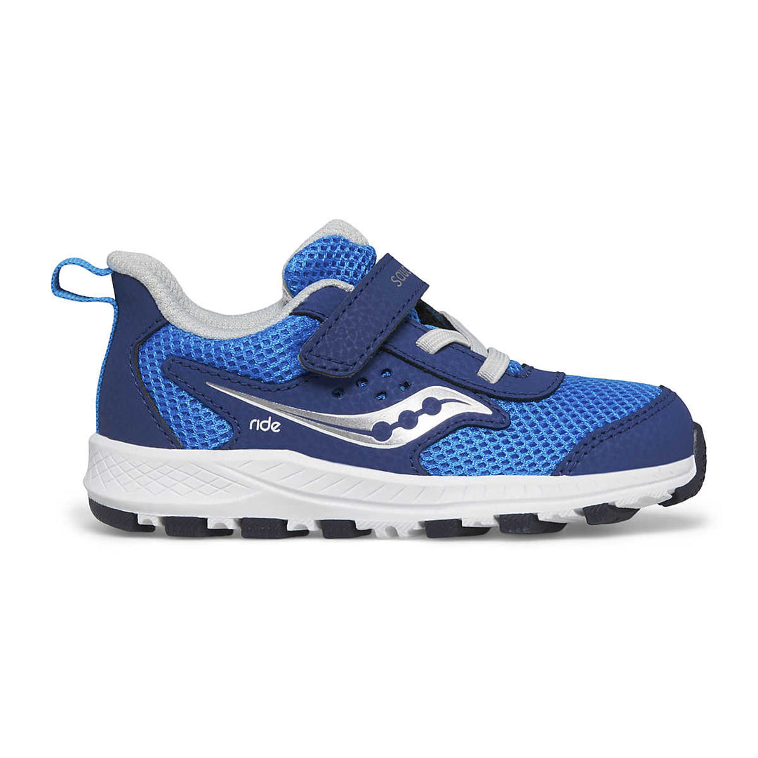 Saucony Kid's Ride 10 Jr. Sneaker (Blue/Silver)