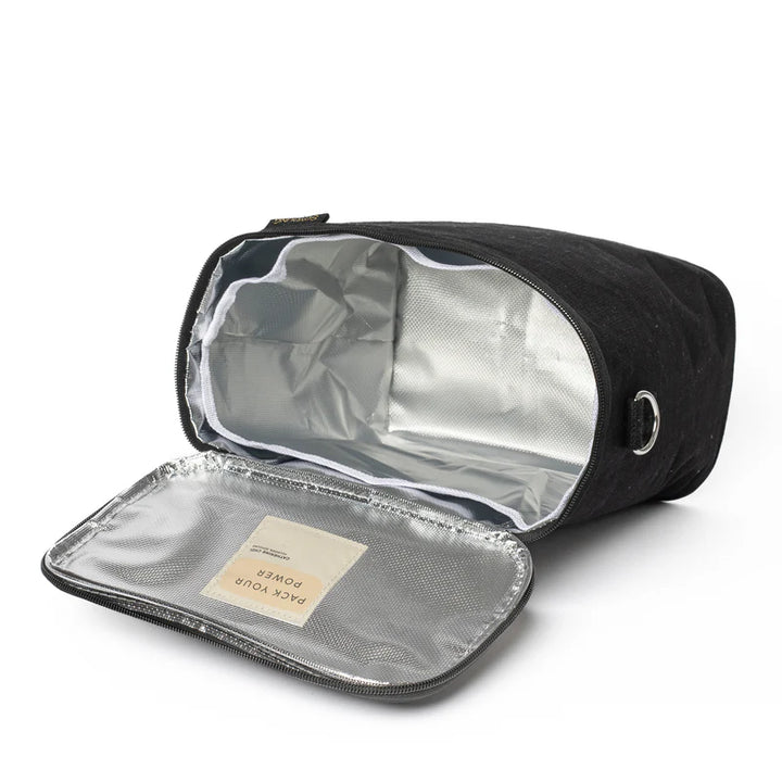 So Young Linen Lunch Poche (Black)