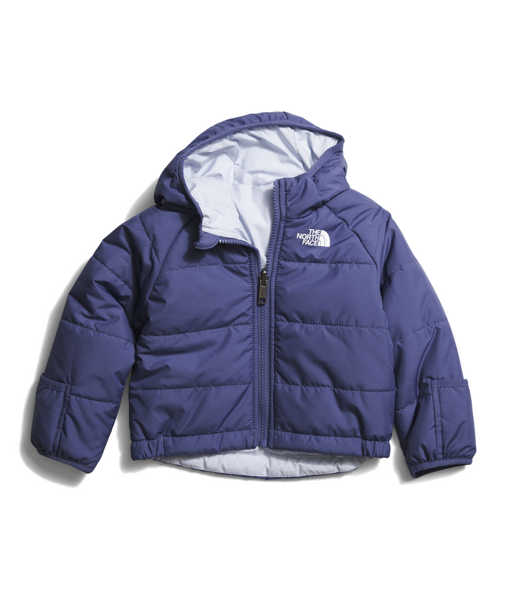 The North Face Baby Reversible Perrito Hooded Jacket (Cave Blue)