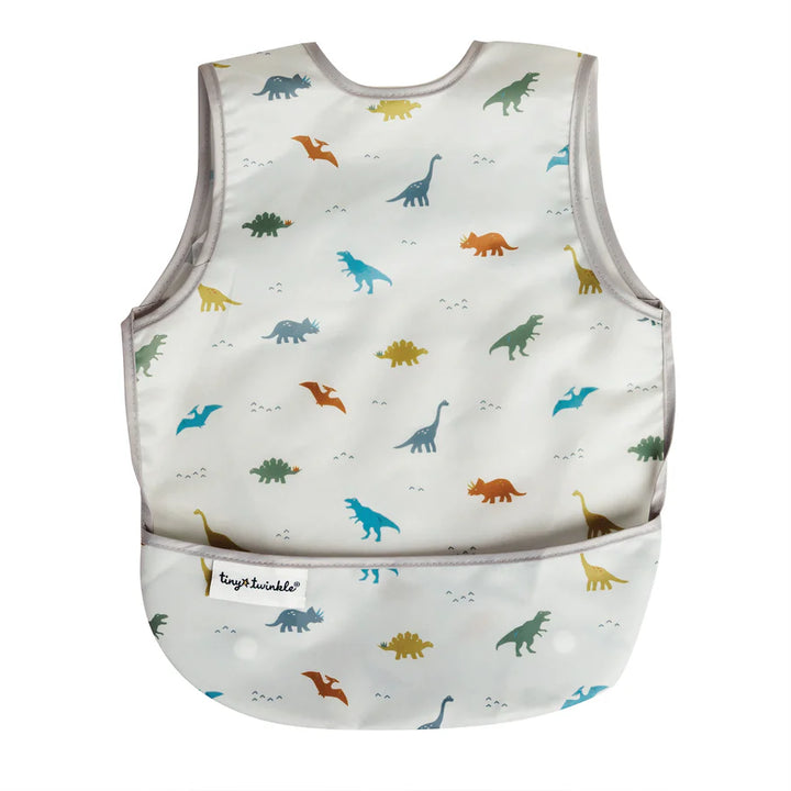 Tiny Twinkle Mess-Proof Apron Bib (Dinosaur)