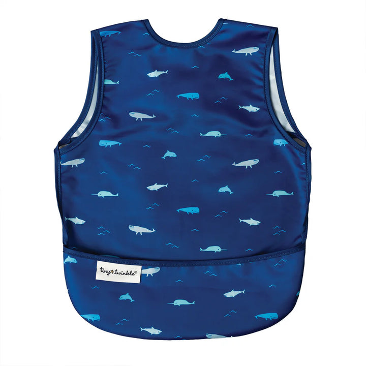 Tiny Twinkle Mess-Proof Apron Bib (Ocean Life)