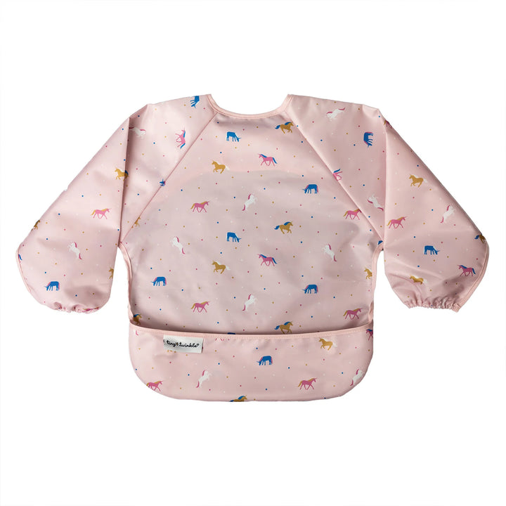 Tiny Twinkle Mess-Proof Full Sleeve Bib (Unicorn Confetti)