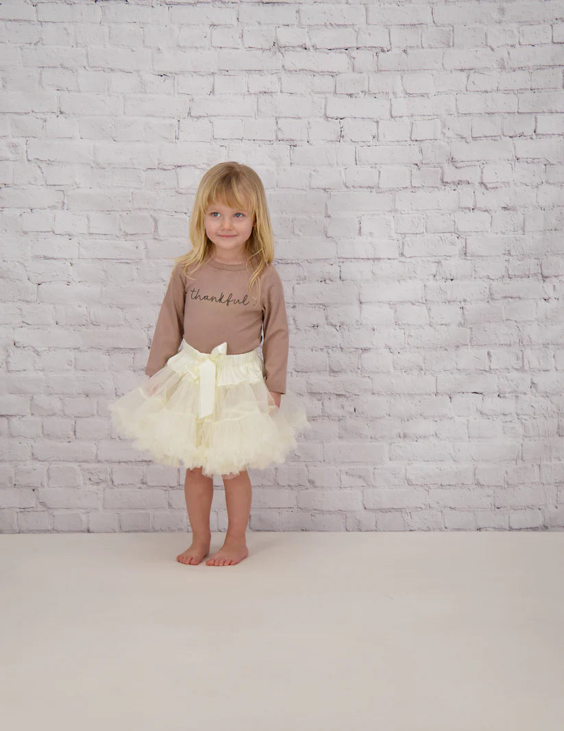 Tiny Victories Ruffle Tutu (Cream)