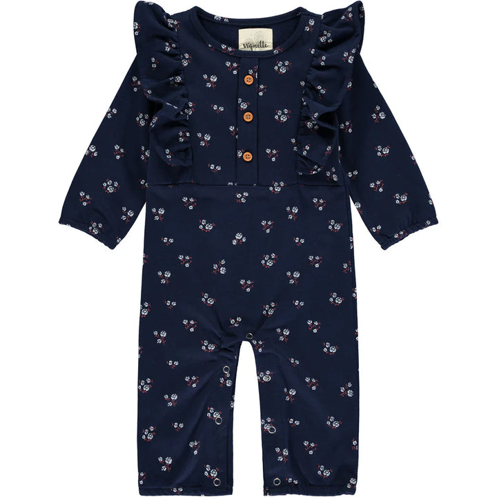 Vignette Alaya Romper (Navy Floral)