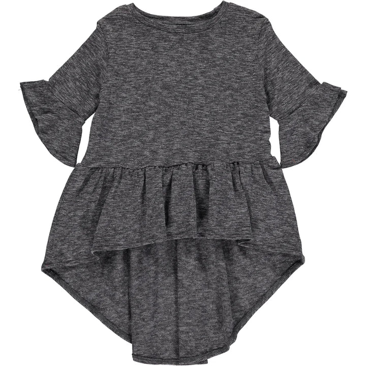 Vignette Dawn High-Low Shirt (Charcoal)