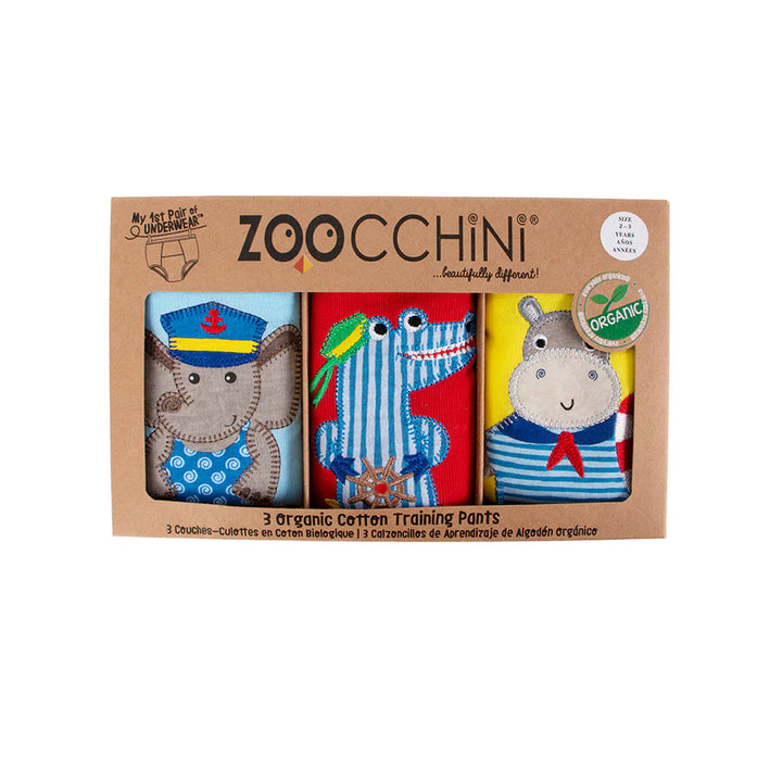 ZOOCCHINI Organic Potty Training Pants Set (Maritime Mates)