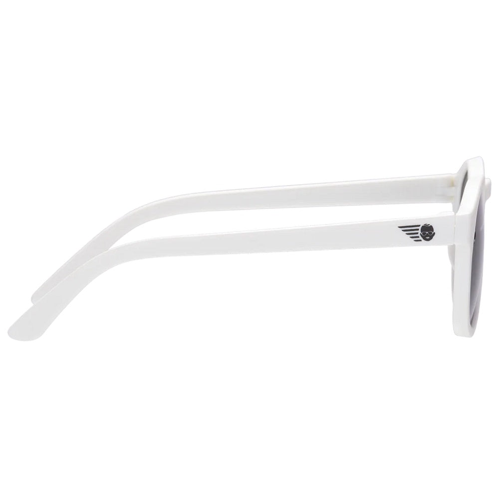 Babiators Keyhole Sunglasses (Wicked White)-Apparel-Babiators--babyandme.ca