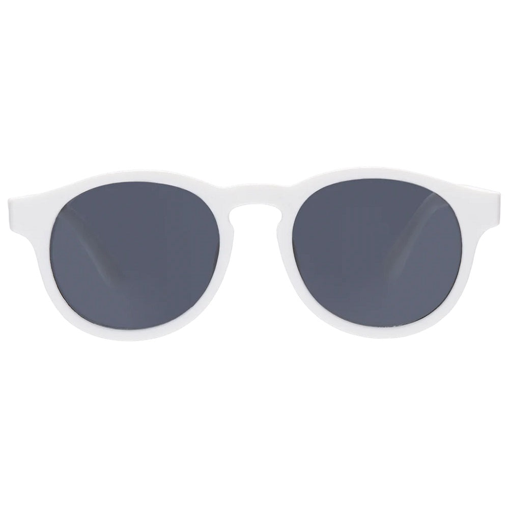 Babiators Keyhole Sunglasses (Wicked White)-Apparel-Babiators--babyandme.ca