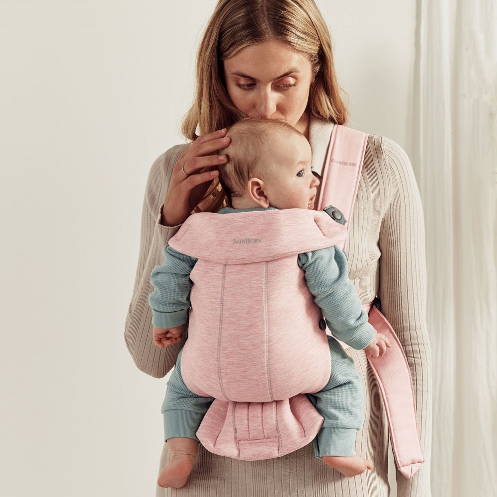 Baby Bjorn Baby Carrier Mini 3D Jersey (Light Pink)-Gear-Baby Bjorn-025537 LP-babyandme.ca