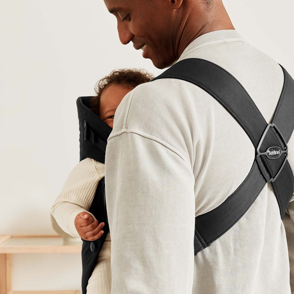 Baby Bjorn Baby Carrier Mini Cotton (Black)-Gear-Baby Bjorn-025537 BKC-babyandme.ca