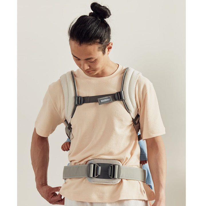 Baby Bjorn Harmony Carrier 3D Mesh (Cream)-Gear-Baby Bjorn-030037 CR-babyandme.ca