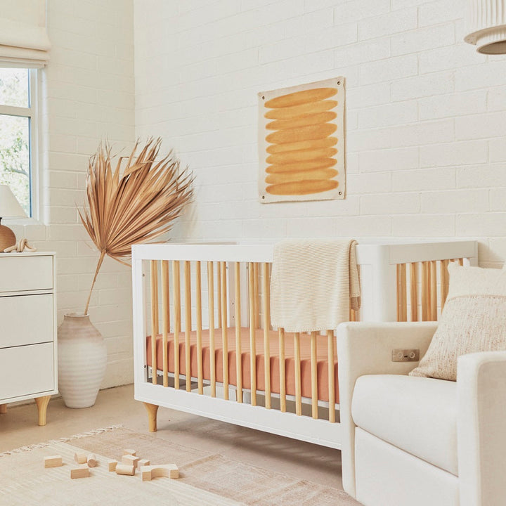 Babyletto Lolly 3-in-1 Crib with Toddler Bed Conversion Kit (White/Natural) SPECIAL ORDER-Nursery-Million Dollar Baby-030743 WN-babyandme.ca