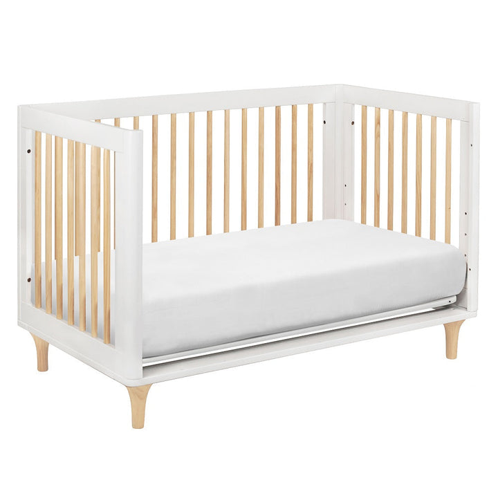 Babyletto Lolly 3-in-1 Crib with Toddler Bed Conversion Kit (White/Natural) SPECIAL ORDER-Nursery-Million Dollar Baby-030743 WN-babyandme.ca