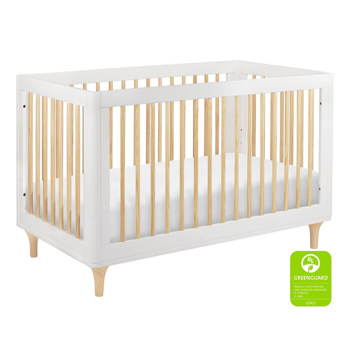 Babyletto Lolly 3-in-1 Crib with Toddler Bed Conversion Kit (White/Natural) SPECIAL ORDER-Nursery-Million Dollar Baby-030743 WN-babyandme.ca