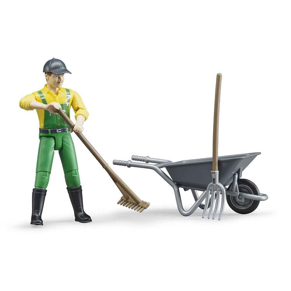 Bruder Farmer with Accessories-Toys & Learning-Bruder-031150-babyandme.ca