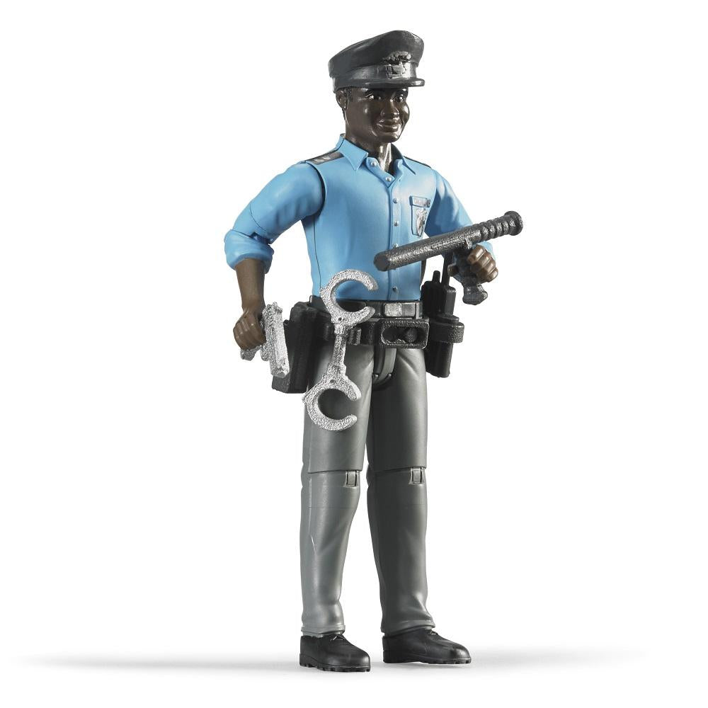 Bruder Policeman with Accessories, Dark Skin-Toys & Learning-Bruder-020147-babyandme.ca