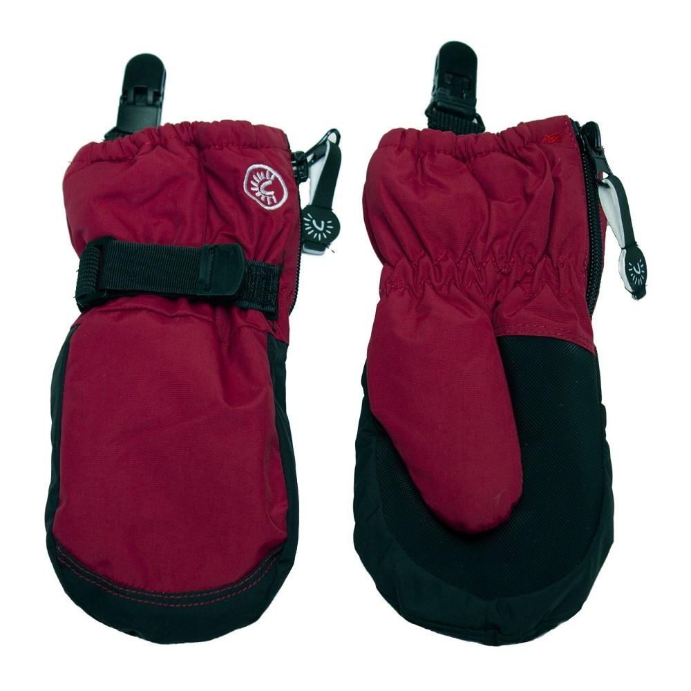 Calikids W0122 Mitten with Clips (Red)-Apparel-Calikids--babyandme.ca