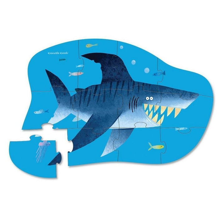 Crocodile Creek 12-Piece Mini Puzzle (Shark City)-Toys & Learning-Crocodile Creek-009739 SC-babyandme.ca