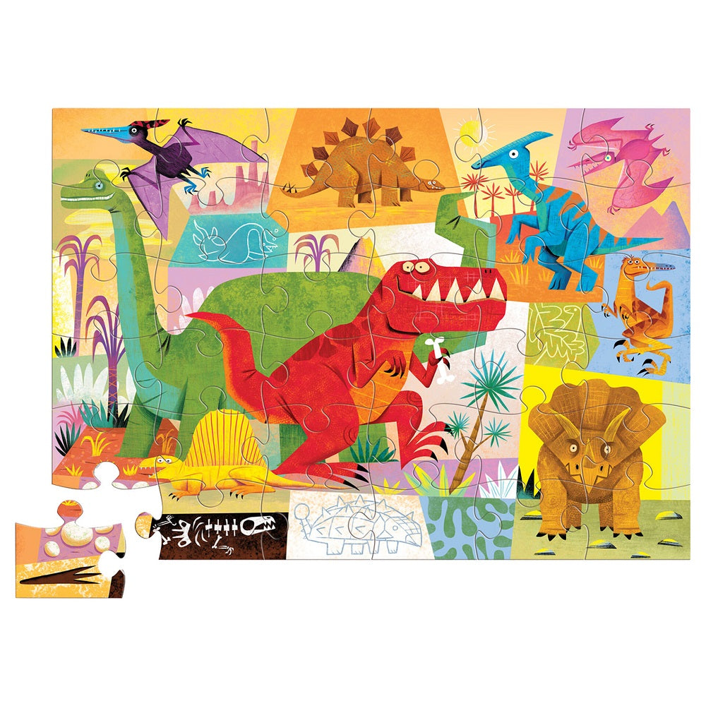 Crocodile Creek 36-Piece Floor Puzzle (Dinosaur)-Toys & Learning-Crocodile Creek-009741 DS-babyandme.ca