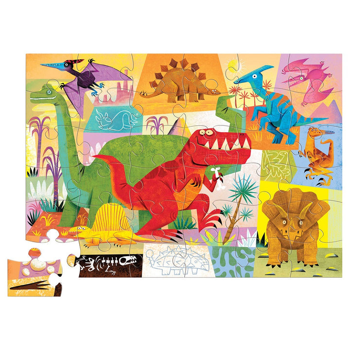 Crocodile Creek 36-Piece Floor Puzzle (Dinosaur)-Toys & Learning-Crocodile Creek-009741 DS-babyandme.ca