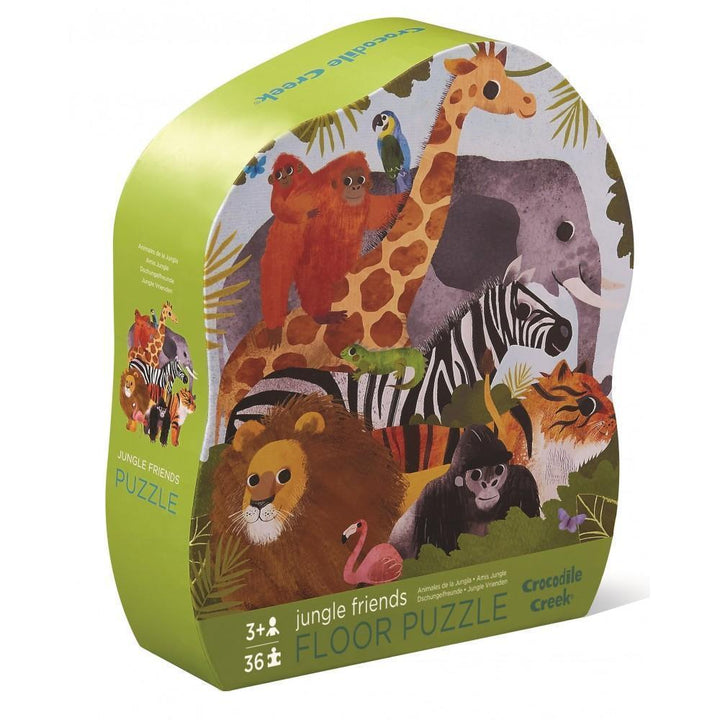 Crocodile Creek 36-Piece Floor Puzzle (Jungle Friends)-Toys & Learning-Crocodile Creek-009741 JF-babyandme.ca