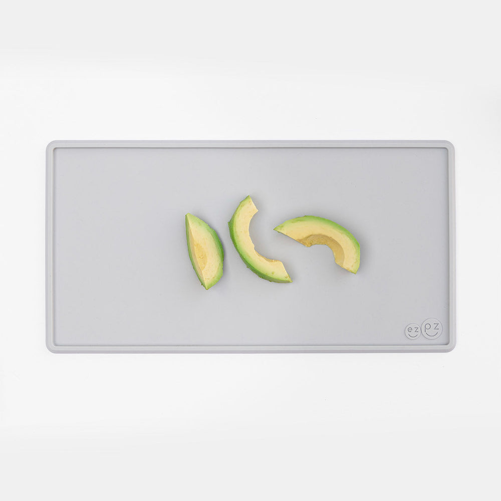 Ezpz Tiny Placemat (Pewter)-Feeding-Ezpz-031656 PW-babyandme.ca