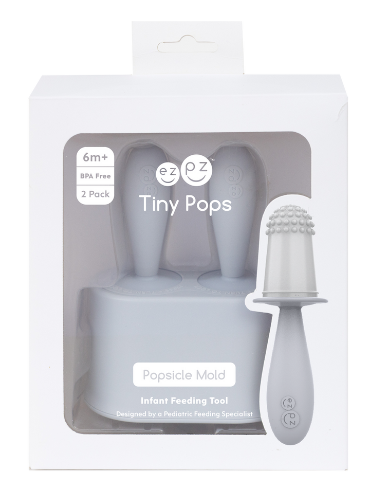 Ezpz Tiny Pops (Pewter)-Feeding-Ezpz-031657 PW-babyandme.ca