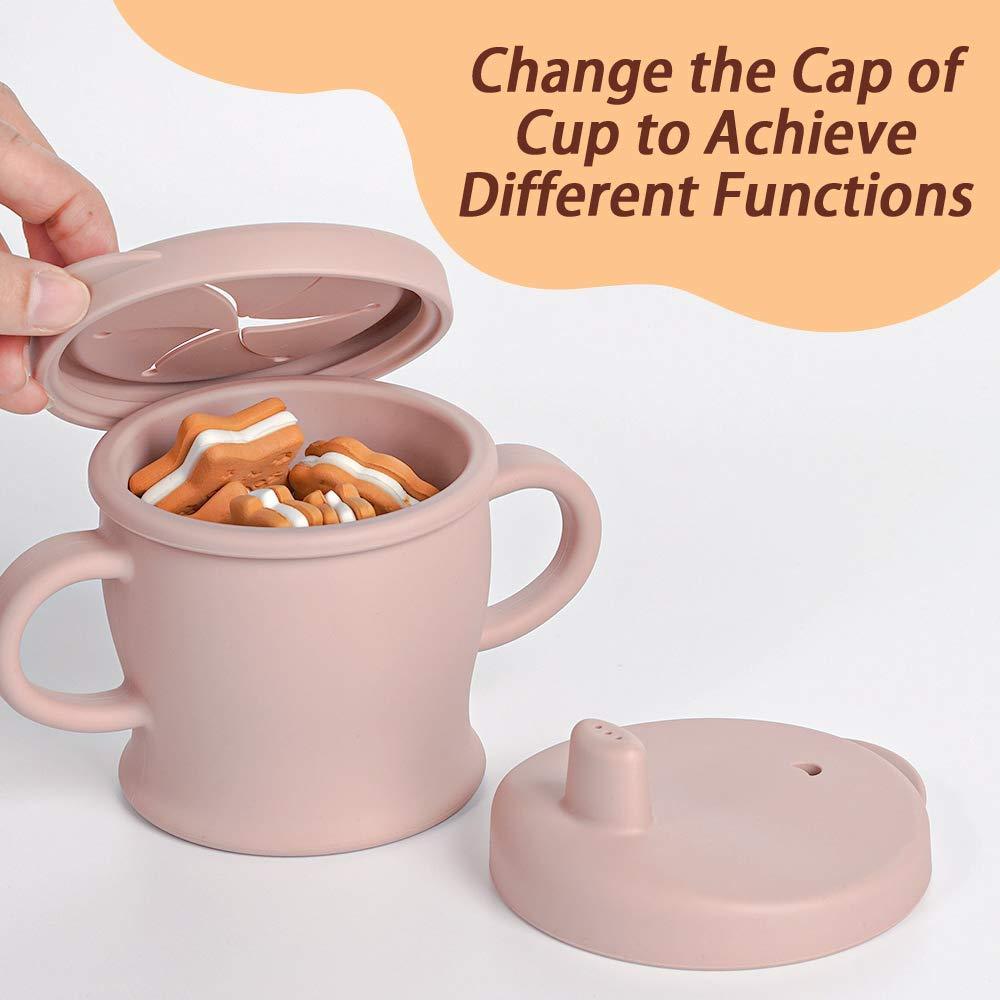 Haakaa Sip-N-Snack Silicone Cup - 8 oz (Rust)