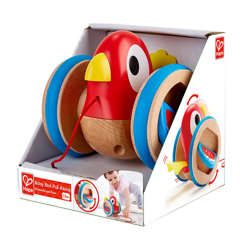 Hape Baby Bird Pull Along-Toys & Learning-Hape-026328-babyandme.ca