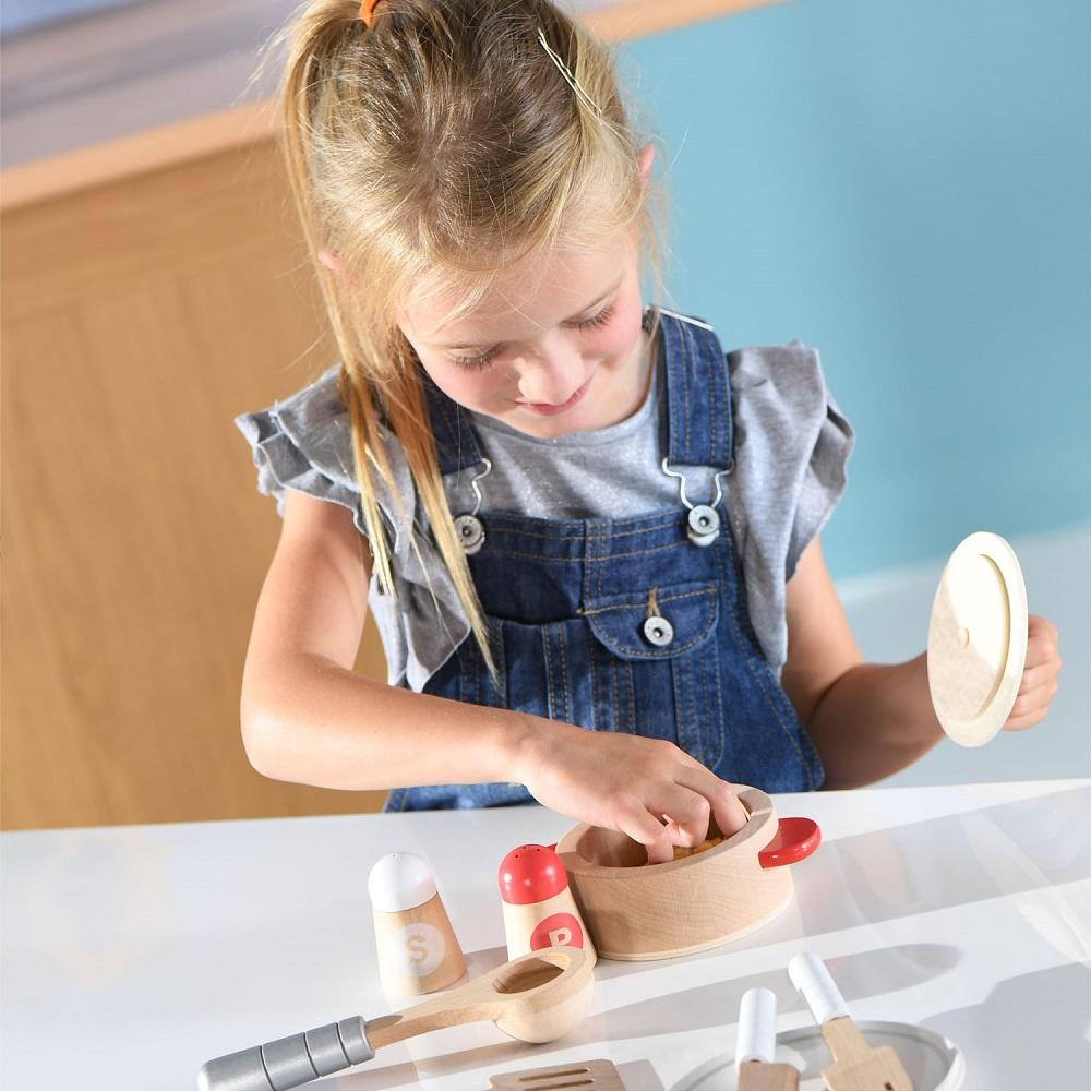 Hape Cook & Serve Set - DISC-Toys & Learning-Hape-025639-babyandme.ca