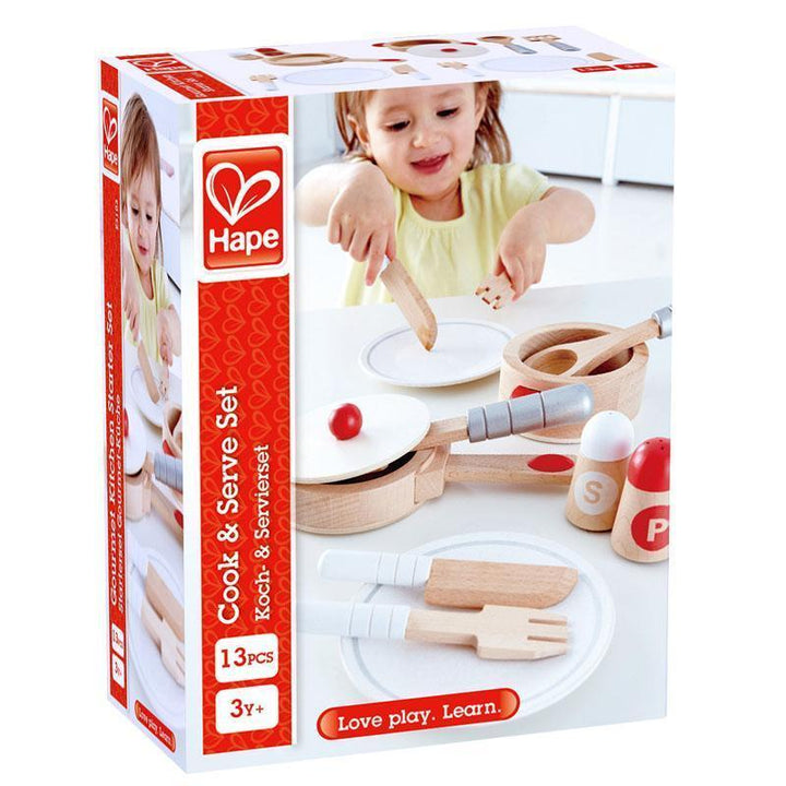 Hape Cook & Serve Set - DISC-Toys & Learning-Hape-025639-babyandme.ca