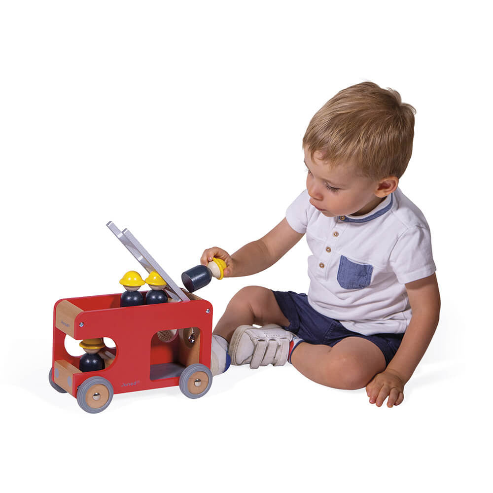 Janod Bolid Fire Engine-Toys & Learning-Janod-030930-babyandme.ca