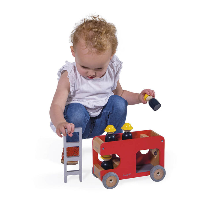 Janod Bolid Fire Engine-Toys & Learning-Janod-030930-babyandme.ca