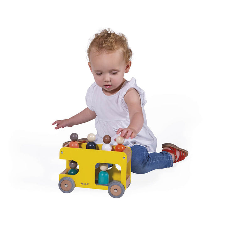 Janod Bolid School Bus-Toys & Learning-Janod-030932-babyandme.ca