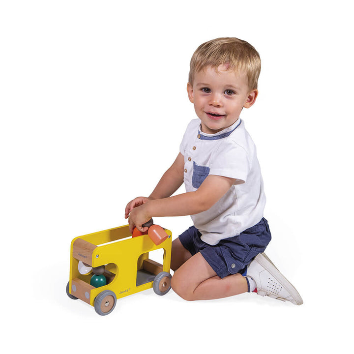 Janod Bolid School Bus-Toys & Learning-Janod-030932-babyandme.ca