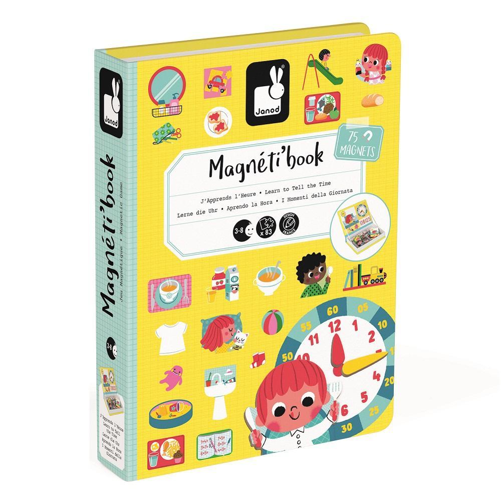 Janod Magnetibook (Learn to Tell Time)-Toys & Learning-Janod-007068 TT-babyandme.ca