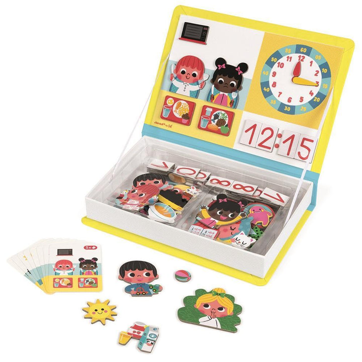 Janod Magnetibook (Learn to Tell Time)-Toys & Learning-Janod-007068 TT-babyandme.ca