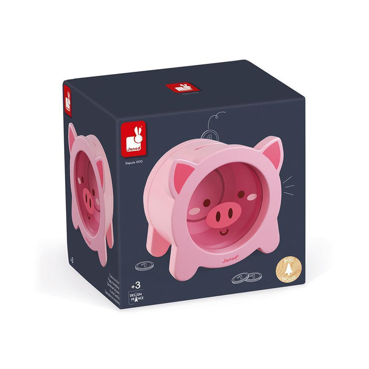 Janod Moneybox (Piggy)-Toys & Learning-Janod-028118 P-babyandme.ca