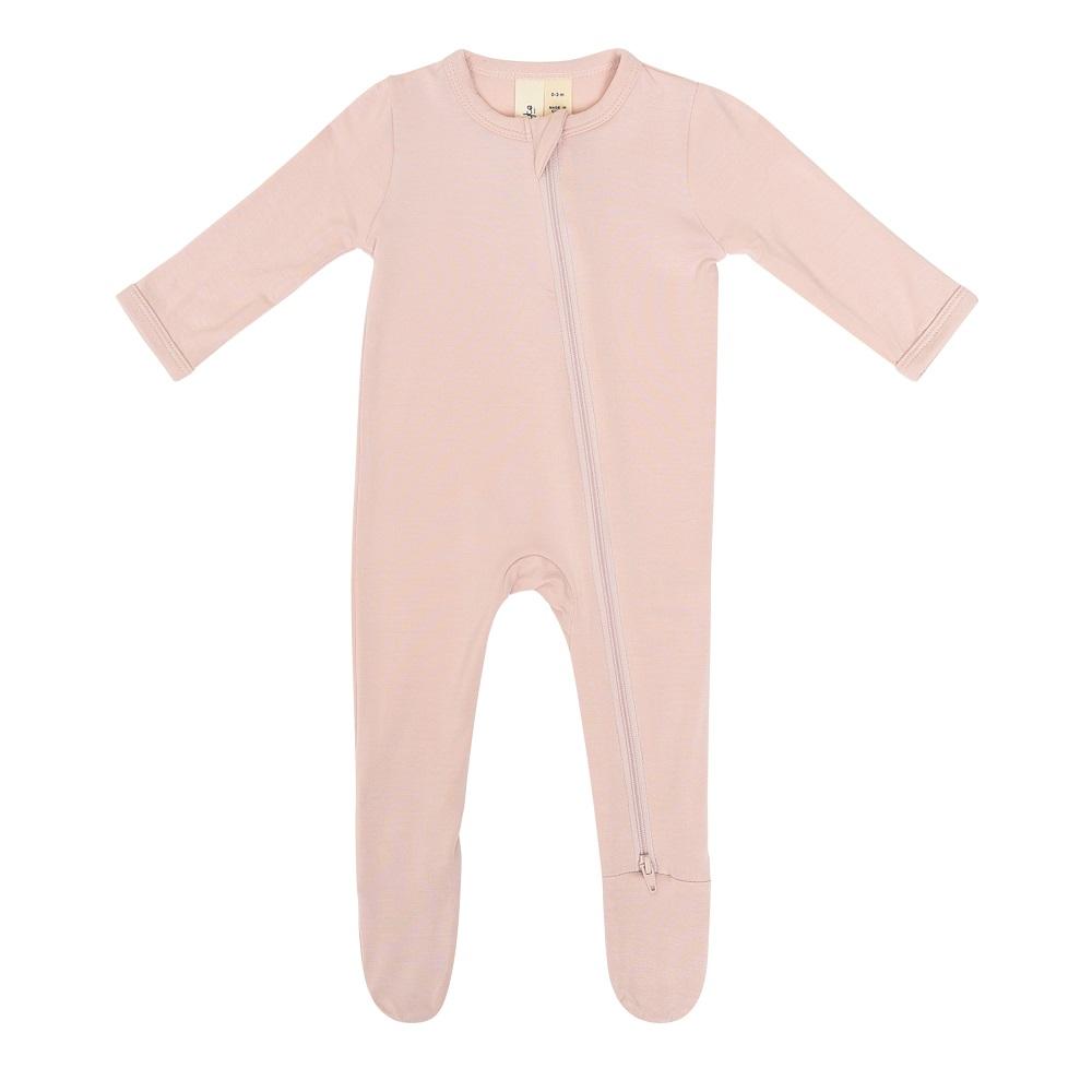 Kyte Baby Zippered Footie (Blush)-Apparel-Kyte Baby--babyandme.ca