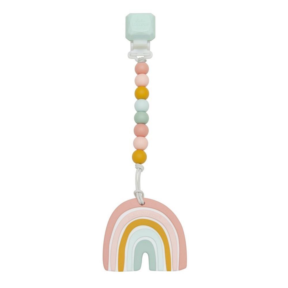 LouLou LOLLIPOP Teether Set (Pastel Rainbow Gem)-Health-LouLou LOLLIPOP-027559 RP-babyandme.ca