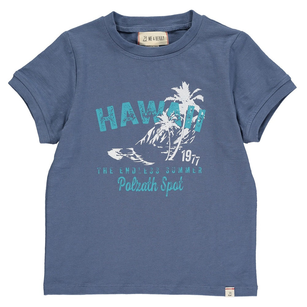 Me & Henry Falmouth Tee (Hawaii Print)-Apparel-Me & Henry--babyandme.ca